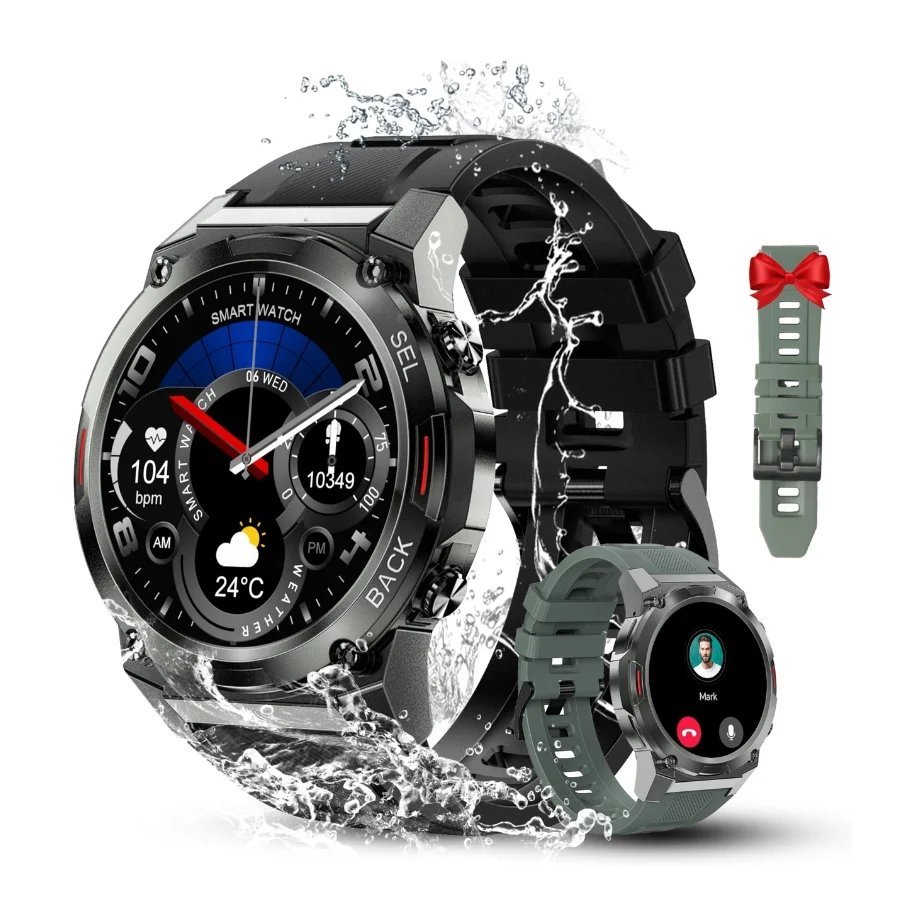 Oukitel BT50 – Montre Connectée Militaire Ultra-Robuste — Casablanca, Maroc